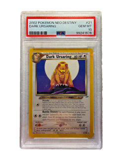 2002 Pokemon Neo Destiny DARK URSARING #21 PSA 10 GEM MINT - Image 2
