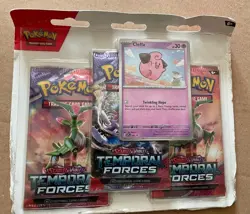 Pokemon TCG: Scarlet & Violet Temporal Forces Three-Booster Blister- Random - Image 1