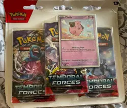 Pokemon TCG: Scarlet & Violet Temporal Forces Three-Booster Blister- Random - Image 1