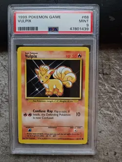 Pokemon Vulpix 068/102 Base Set Regular - PSA 9 - Image 1