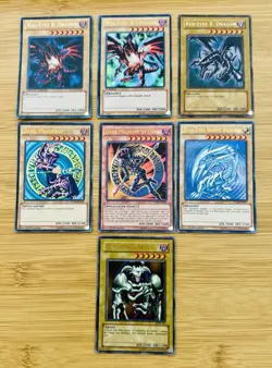 Yu-Gi-Oh Blue Eyes White Dragon Dark Magician Red Eyes Bundle Lot - Image 1