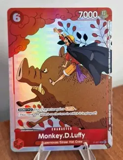 Monkey D. Luffy Holo Alt Art Rare One Piece TCG Gift Collection 2023 P-001 - Image 1