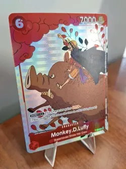 Monkey D. Luffy Holo Alt Art Rare One Piece TCG Gift Collection 2023 P-001 - Image 2