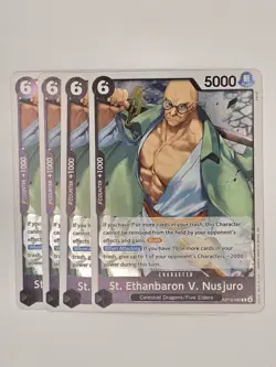 One Piece TCG 4x OP13-080 St. Ethanbaron V. Nusjuro (playset) English - Image 1