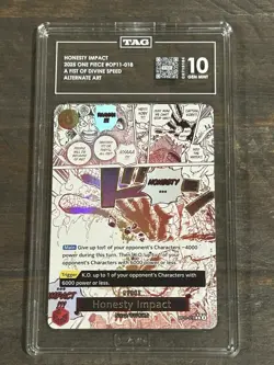 Honesty Impact TAG 10- One Piece OP11-018, Alternative Art, Fist of Divine Speed - Image 1