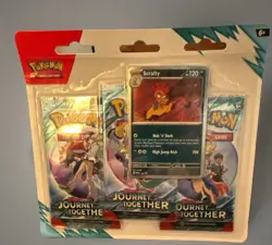 Pokemon Trading Card Game Scarlet & Violet Journey Together 3 Pack Scrafty Promo - Image 1