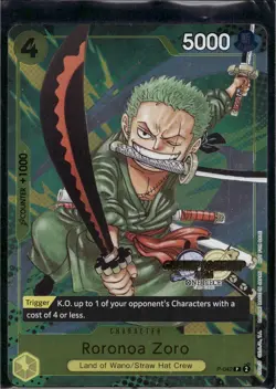 Roronoa Zoro (CS 2024 Event Pack) P-042 One Piece Promotion Cards Foil - Image 1