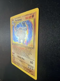 Machamp First Edition 8/102 1995 Holo Card MP Base Set Pokemon TCG - Image 3