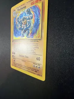 Machamp First Edition 8/102 1995 Holo Card MP Base Set Pokemon TCG - Image 4