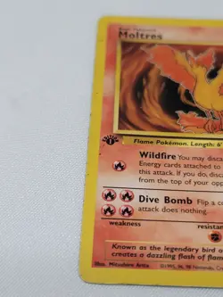 1st Edition MOLTRES Non Holo 27/62 Fossil Set Pokemon Card - Image 2