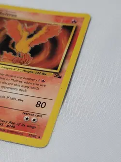 1st Edition MOLTRES Non Holo 27/62 Fossil Set Pokemon Card - Image 3