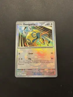 Pokemon Prismatic Evolutions Dunsparce Reverse Holo Card 079/131 Master Ball NM - Image 1