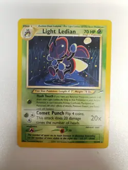 Light Ledian - 24/105 - Pokemon Neo Destiny Unlimited Rare Card WOTC MP - Image 1