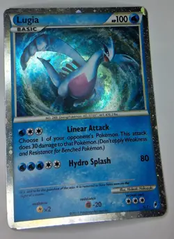 Pokemon Lugia Shiny Holo Rare Call of Legends SL7 Basic 100 HP 2011 Card - Image 1