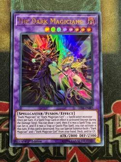 Yugioh The Dark Magicians LED6-EN001 Ultra Rare 1st Edition NM - Image 1