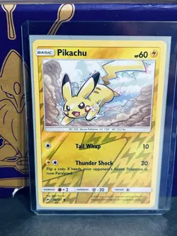 Pikachu 40/147 Sm-Burning Shadows Reverse Holo Pokemon Card NM - Image 1