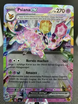 Psiana ex 034/131 Prismatische Entwicklungen Deutsch Terakristall Pokemon Card - Image 1