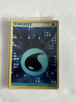 Water Energy 105/108 Rare Holo Ex Power Keepers Pokemon Card 2007 - Image 1