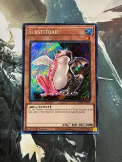 Yugioh Substitoad Secret Rare BLTR - Image 1