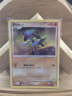 Riolu 6/61 (6/11) ERROR DP Trainer Kit Lucario Pokemon Card - Image 1
