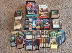 400 MTG Cards - Magic the Gathering Lot w/ FOILS & RARES! + BOOSTERS + DECKS - Image 1
