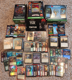 400 MTG Cards - Magic the Gathering Lot w/ FOILS & RARES! + BOOSTERS + DECKS - Image 1