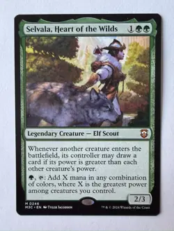 1x Selvala, Heart of the Wilds, Modern Horizons 3 Commander, Magic MTG NM - Image 1
