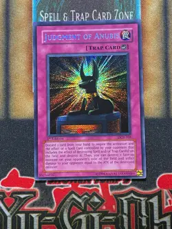 Yugioh Judgment Of Anubis DCR-105 Secret Rare 1st Ed LP - Image 1