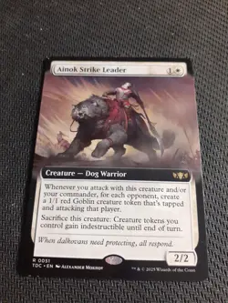 Ainok Strike Leader (Extended Art) #51 (NM) Tarkir Dragonstorm TDC Magic MTG - Image 1