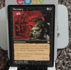 Magic: The Gathering Mortuary Enchantment Stronghold Black Regular Robert Bliss - Image 1