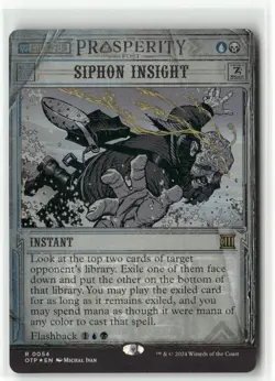 Siphon Insight FOIL Outlaws of Thunder Junction Breaking News MTG NM - Image 1