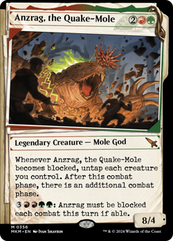 x1 Anzrag, the Quake-Mole MKM MTG 356 SHOWCASE MYTHIC M/NM 1x - Image 1