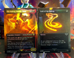 FOIL The Balrog Durins Bane & Lash of the Balrog borderless LIGHT PLAYED - Image 1