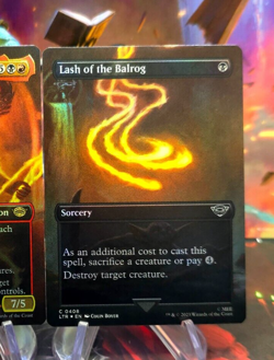FOIL The Balrog Durins Bane & Lash of the Balrog borderless LIGHT PLAYED - Image 3