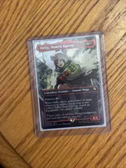 Yuffie, Materia Hunter (Borderless) (Chocobo Track Foil) Commander: FF - Image 1