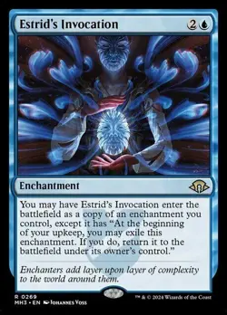 MTG Near Mint Foil Estrid's Invocation - [Modern Horizons 3] - Image 1