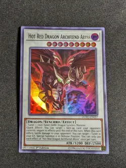 Yu-Gi-Oh! Hot Red Dragon Archfiend Abyss DUPO-EN057 1st Edition Ultra Rare NM - Image 1