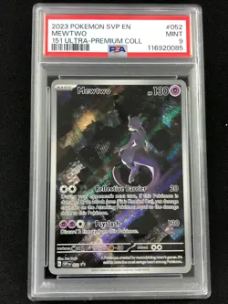 Pokemon 2023 Mewtwo Black Star Promo 052 151 PSA 9 - Image 1