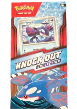 Pokemon Knock Out Collection Box Kyogre Foil Card 2 Booster Packs English - Image 1