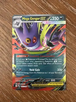 Mega Gengar EX 056/094 Phantasmal Flames Holo Pokemon Card NM - Image 1