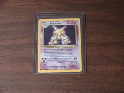 Pokemon TCG Base Set Alakazam 001/102 Base Set Holo - Unlimited - HP - Image 1