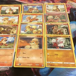 Growlithe 16-Card Collector Lot | Pokemon | English | HP - Image 3