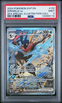 2024 POKEMON SVP SPECIAL ILLUSTRATION COLLECTION PROMO #132 GRENINJA EX PSA 9 - Image 1