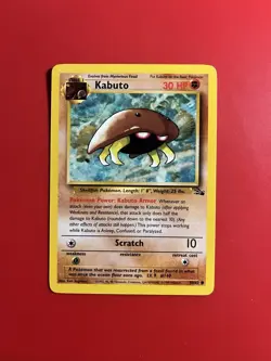 Kabuto 50/62 Pokemon 1999 Fossil Common LP (Kabuto King) - Image 1