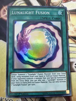 Lunalight Fusion LED4-EN048 Super Rare 1st Edition NM Yugioh - Image 1
