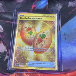 Pokemon TCG Buddy-Buddy Poffin 223/167 Hyper Rare Sv06: Twilight Masquerade Holo - Image 1