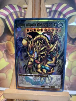 Cartes Toon Winged Dragon Of Ra ACG Waifu Card Holo Anime Yug - Image 1