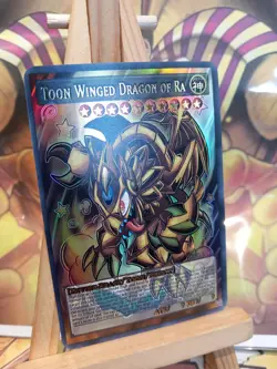 Cartes Toon Winged Dragon Of Ra ACG Waifu Card Holo Anime Yug - Image 3