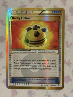 Pokemon Rocky Helmet - Boundaries Crossed 153/149 - Secret Rare Holo NM - Image 1