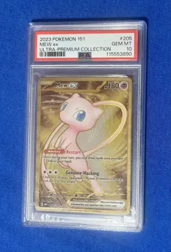2023 POKEMON 151 ULTRA-PREM COLL #205 MEW EX PSA 10 - Image 1